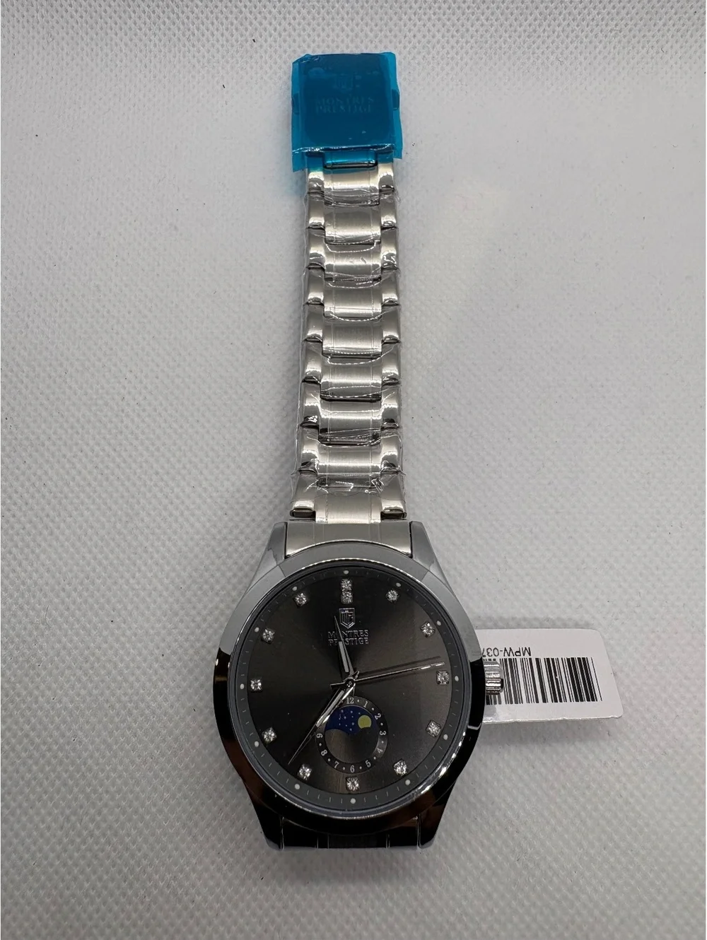 MPW-0374 Montres Prestige Men's Watch 42mm Steel  Grey Metal Dial New